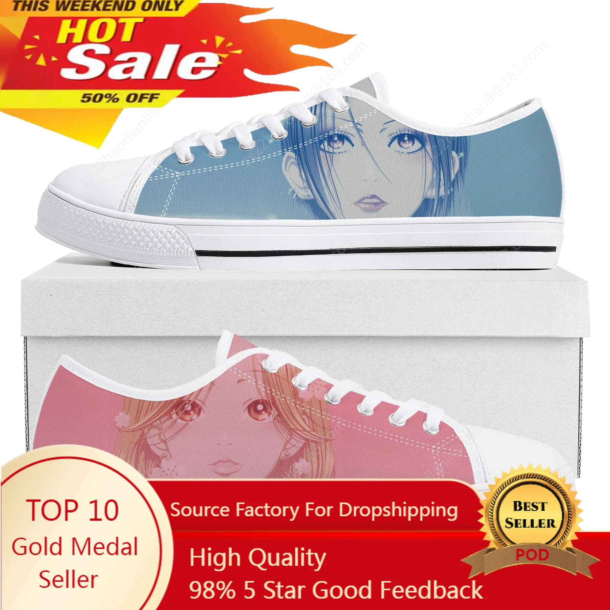 

Osaki Komatsu Manga NANA Low Top Sneakers Mens Womens Teenager Canvas Sneaker High Quality Casual Couple Shoes Custom Shoe