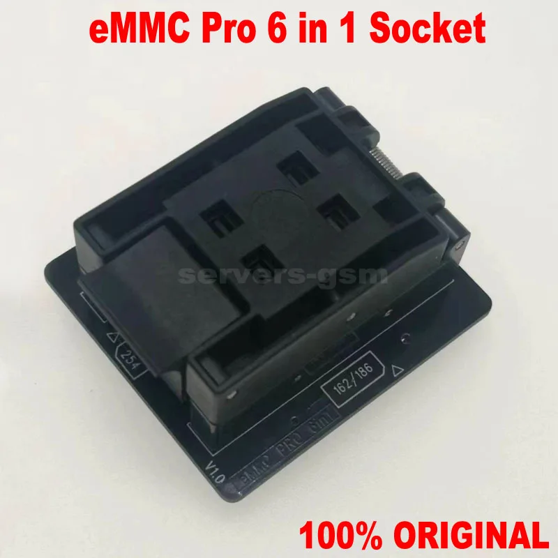 2024 NEW eMMC Socket Emmc Pro 6 IN 1 (eMMC221.254.162.186.153.169) Socket Adapter, For Z3x Easy Jtag Plus Box/ UFi Box