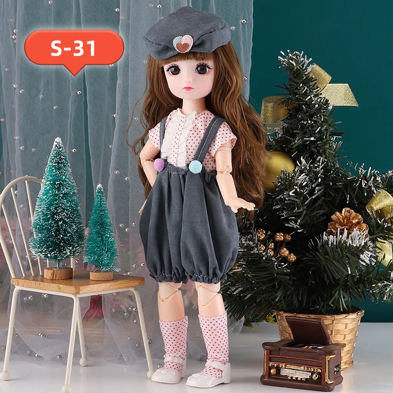 30cm Princess Doll ( Option B) or Dress Up Clothes ( Option A) Accessorie 1/6 Bjd Doll Children\'s Birthday Gift Toys for Girls