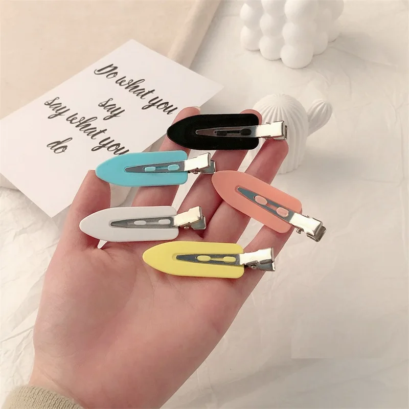 

Women Broken Bangs Clip Headwear Teenage Makeup Hair Duckbill Clip Korean Style FashionSide Clip Hairpins