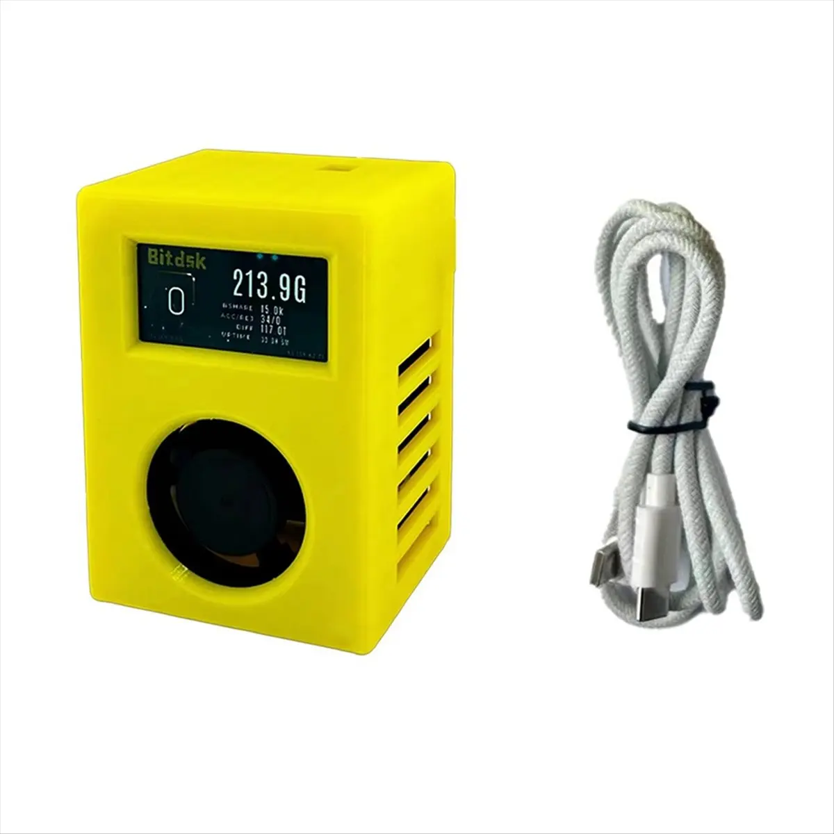 [VALUE PACK]D12 200Gh/S Harshrate BM1397 Bitcoin ASIC BTC Miner Solo Lottery Mining with Smart Display UK Plug