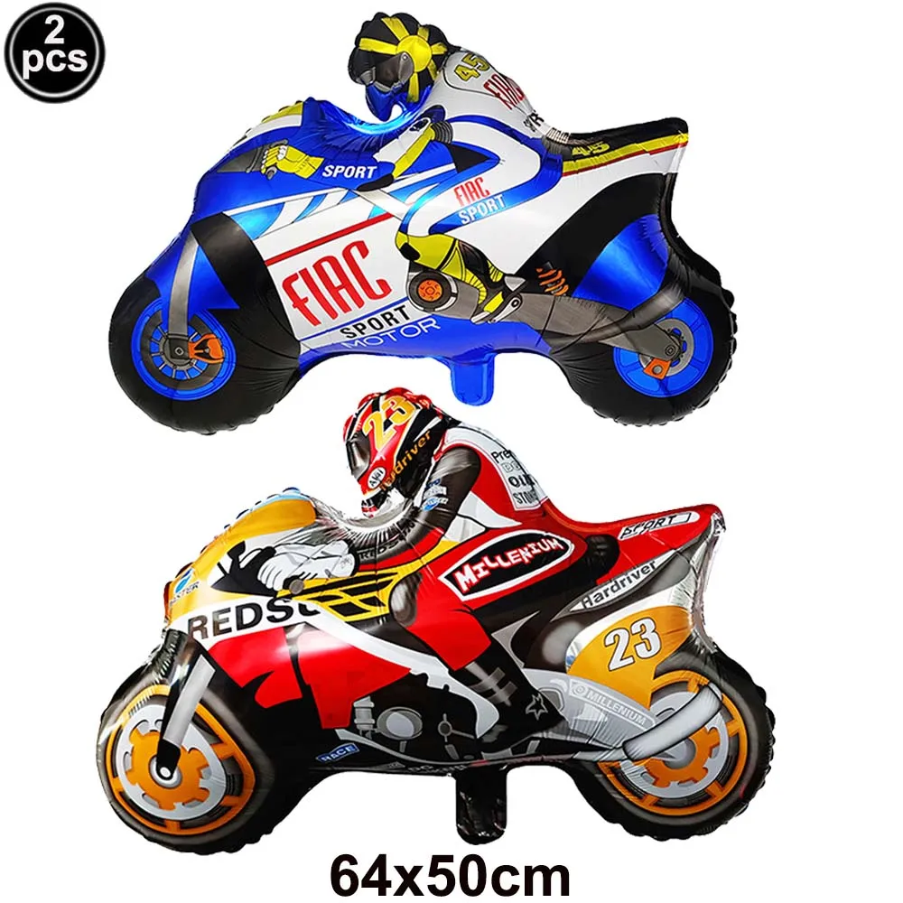 Dirt Bike Birthday Party Decorations for Boys Motorcycle  Party Supplies Motorcycle Balloon Banner Cake Toppers Hanging Decorati