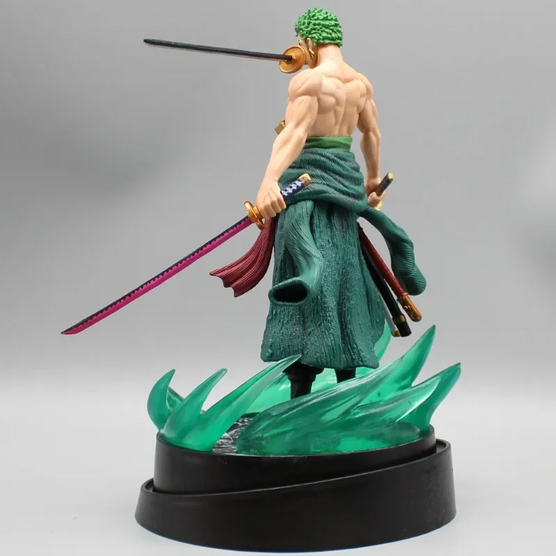 Eendelige Roronoa Zoro Actiefiguren Tweekoppige Sculptuur Model Anime Randapparatuur Ornamenten Collectie Poppen Kinderen Speelgoed Geschenken