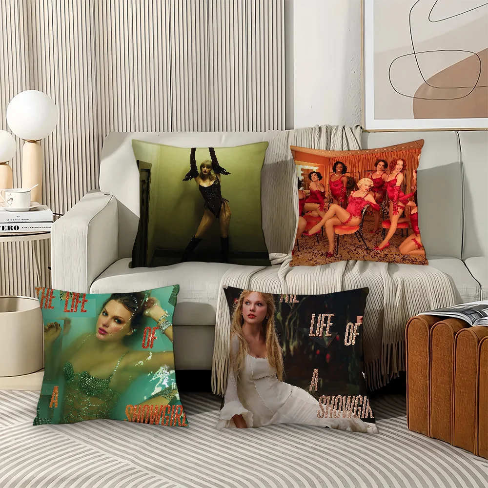 Singer The Life Of T-Taylor A Showgirl Pillow Case Office Cushions Suitable For Sofa Car Bedroom Decorative Cushion Cover