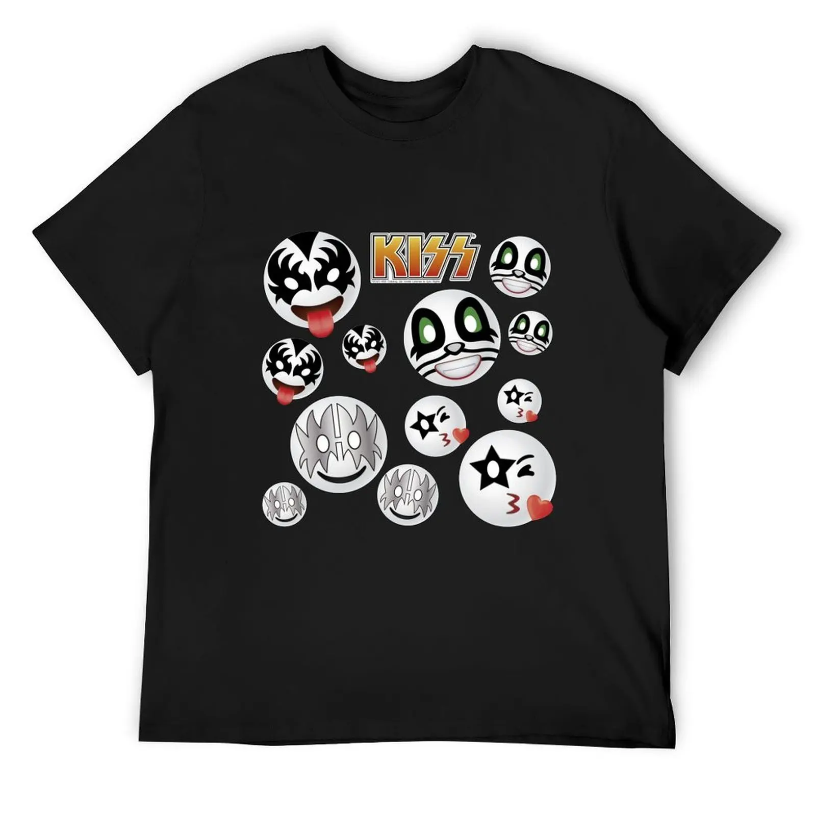 

Kiss band Pattern - Red - Cute design for kids T-Shirt hippie clothes summer tops shirts graphic tee men