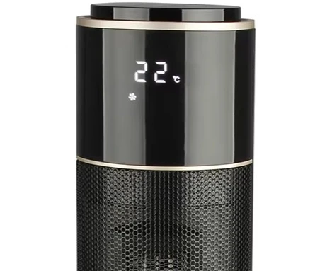 33 Electric Room Heater with Independent Flame Effect and Remote Control Fast Heating PTC Tower for Home Living