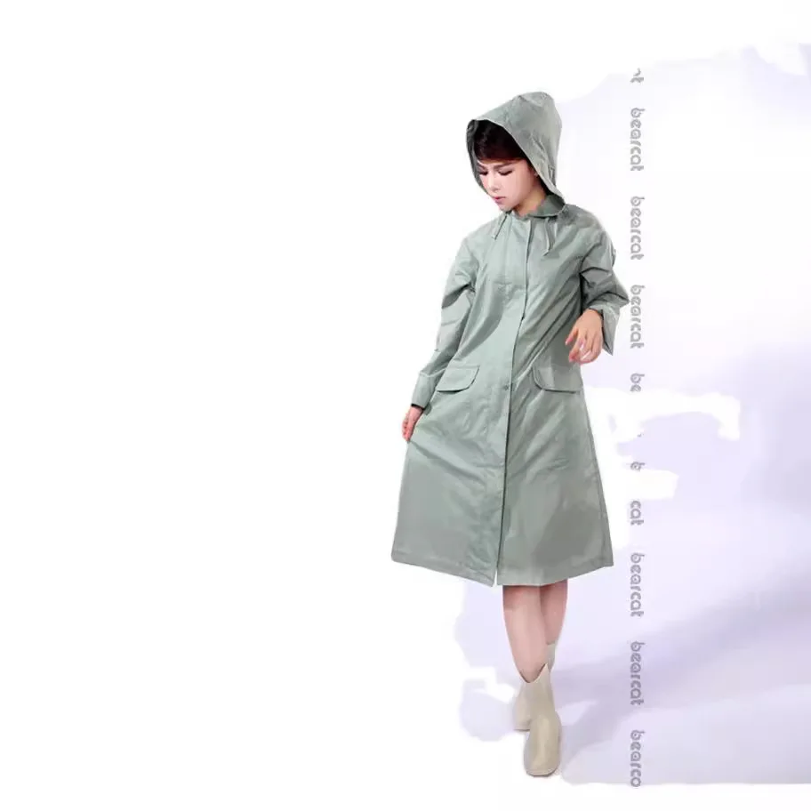 Cross-border fashion raincoat Korea Japanese women outdoor long trench coat travel light breathable quick drying foreign trade