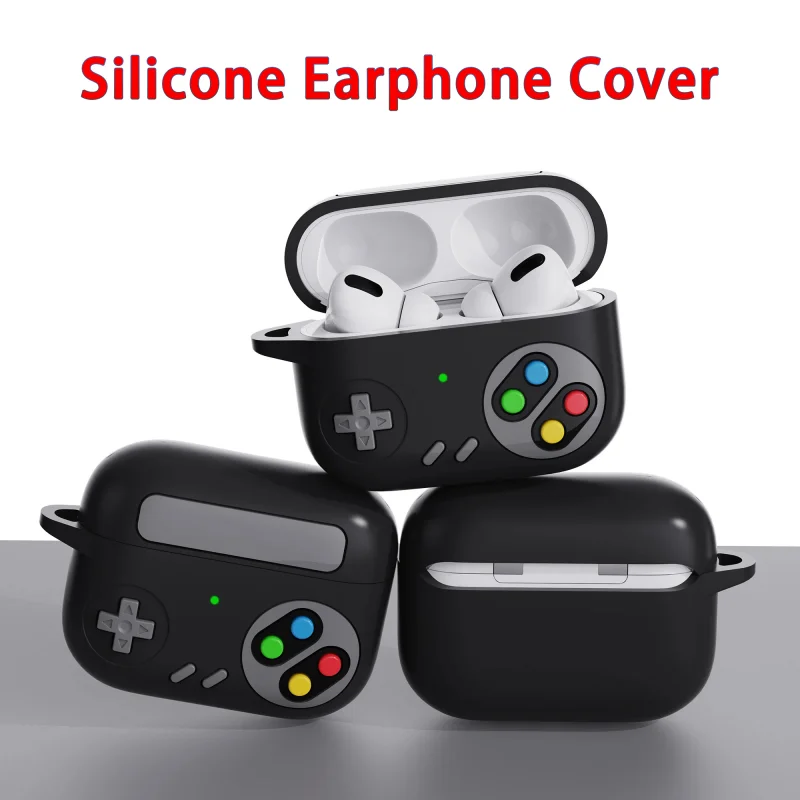 

Silicone Game Console Headphone Cover Airpodspro2 Suitable For Apple's New 3rd Generation Bluetooth Pro All-inclusive Headphones