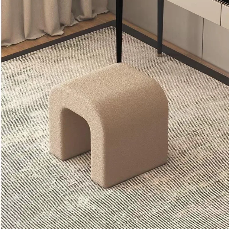 

Light Luxury Simple Home Dressing Chair Living Room Bedroom Bedside Shoe Changing Stool Net Celebrity Sofa Foot Pedal Footstool