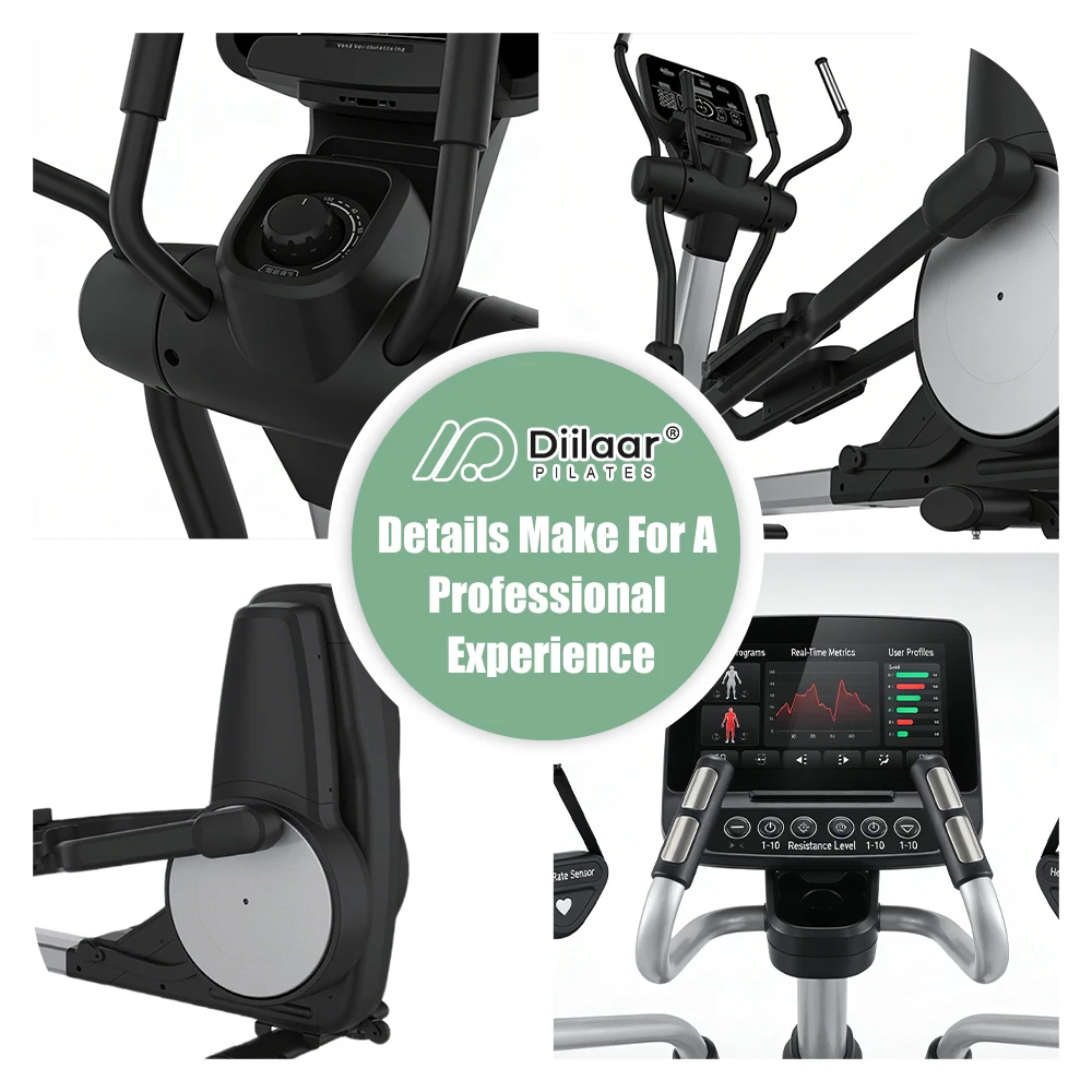 Commercial Elliptical Machine Cross Trainer with Front Flywheel, High Intensity Interval Training (HIIT) Gym Equipment