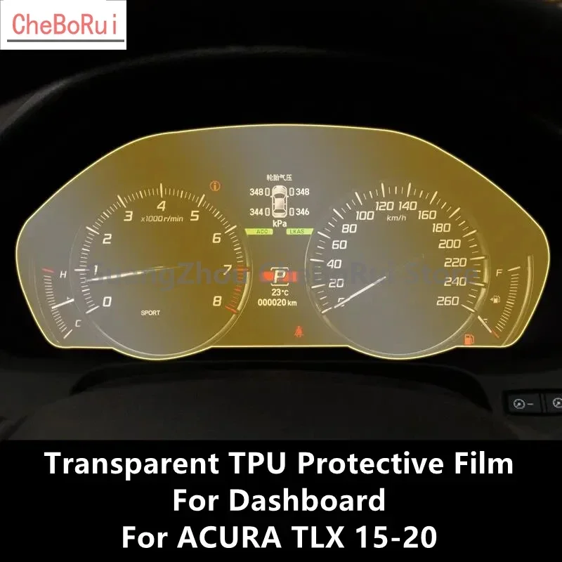 For ACURA TLX 15-20 Dashboard Transparent TPU Protective Film Anti-scratch Repair Film Accessories Refit