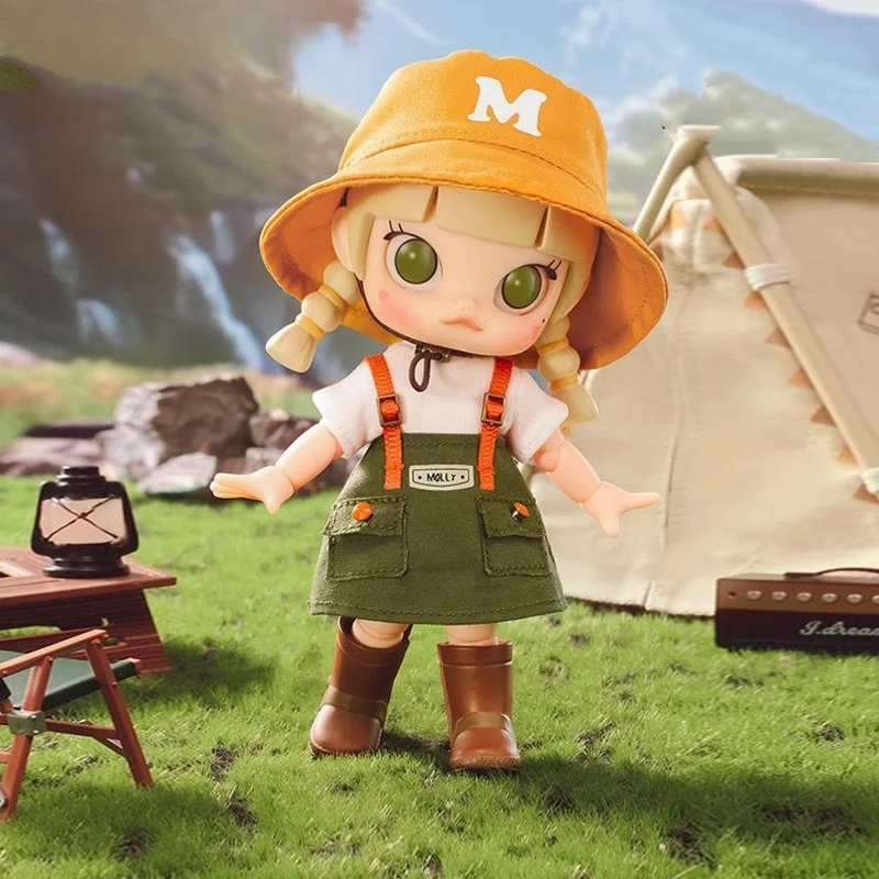 

Molly Camping Plan Movable Figure Cute Molly Collectible Models As Desktop Decoration Movable Figure Can Be Birthday Gifts