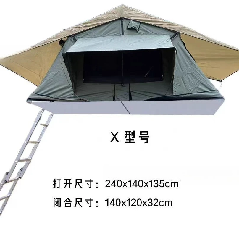 Soft shell roof tent, car camping tent, campground tent, self-driving camp tent