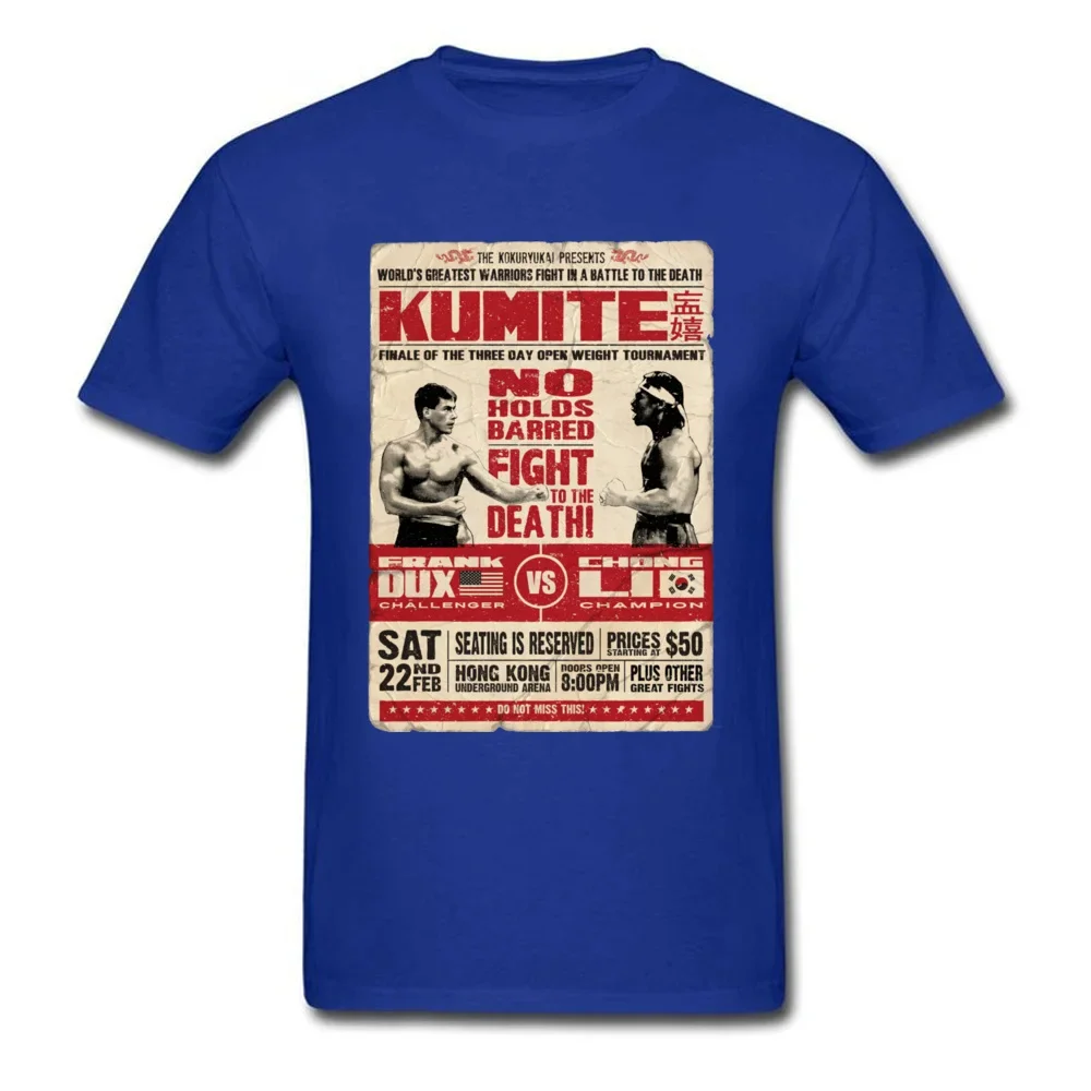 Kumite Poster Karate T Shirt Taekwondo Box Men Tshirts Vintage Style Print 3D T-Shirt Black 100% Cotton Men Top T-shirts