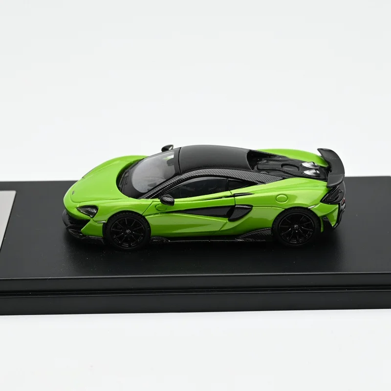 LCD دييكاست 1/64 مقياس ماكلارين سبيكة سيارة نموذج ماكلارين 600LT سبيكة سيارة نموذج لعب المركبات لعب للبنين الصندوق الأصلي