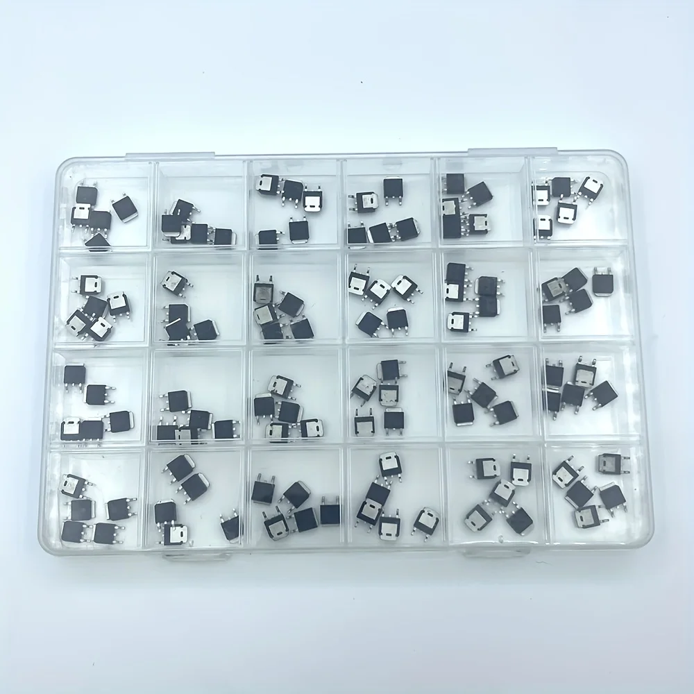 120PCS 24 Values TO-252  new MOS FET transistor 78M05 AOD4184 ME15N10 AOD4185 IRLR8726 AOD478 AOD444 NCE6075K Ic Socket Kit SET