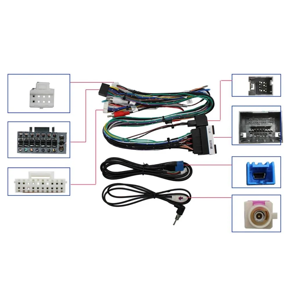 Fascias de Radio de coche de 9 pulgadas y 22,86 cm para Opel Mokka Vauxhall Mokka para Buick Encore 2012-2016 arnés de Panel estéreo cableado de alimentación