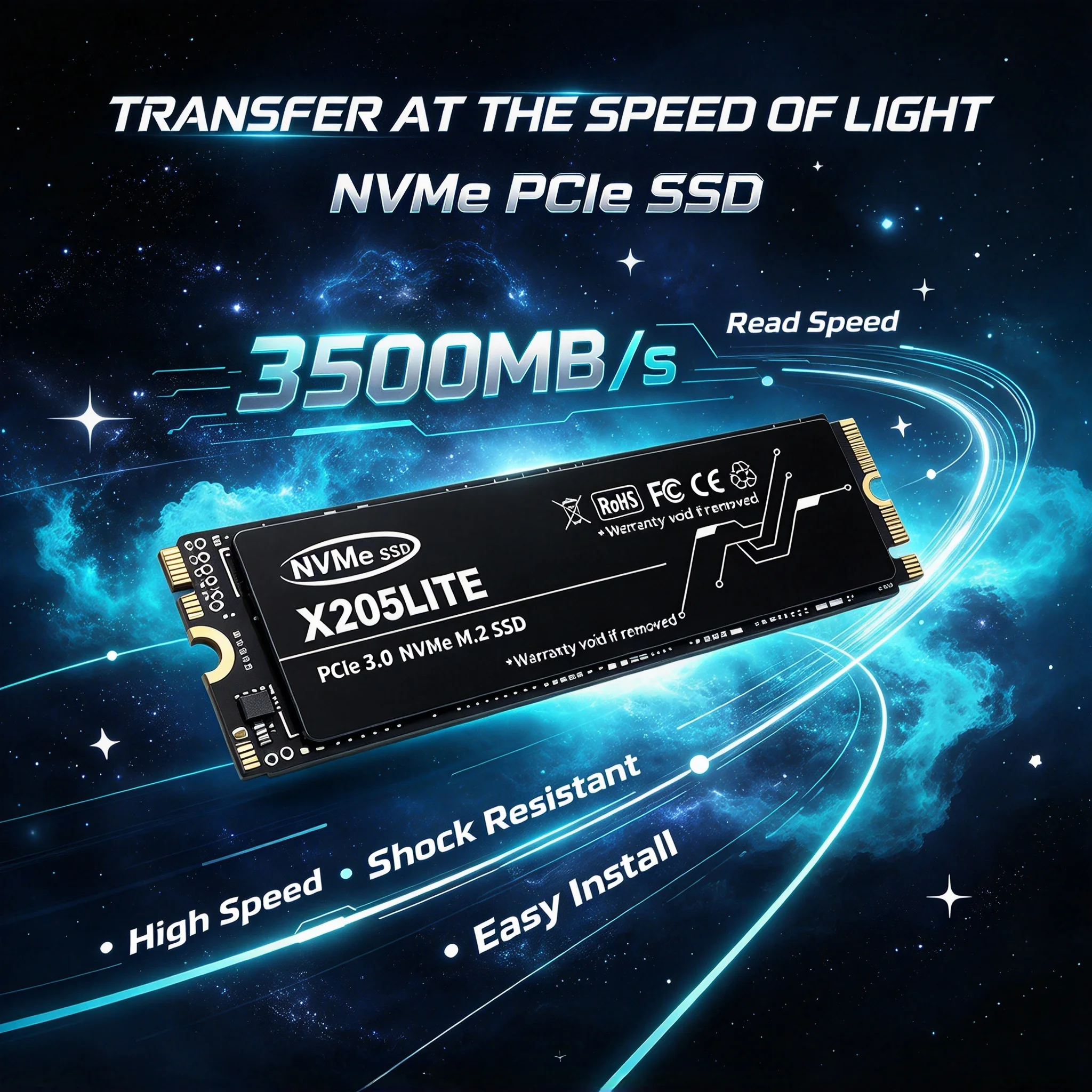Ssd 500Gb - X205LITE NVMe M.2 Integrated SSD, 1TB/2TB/500GB/4TB,