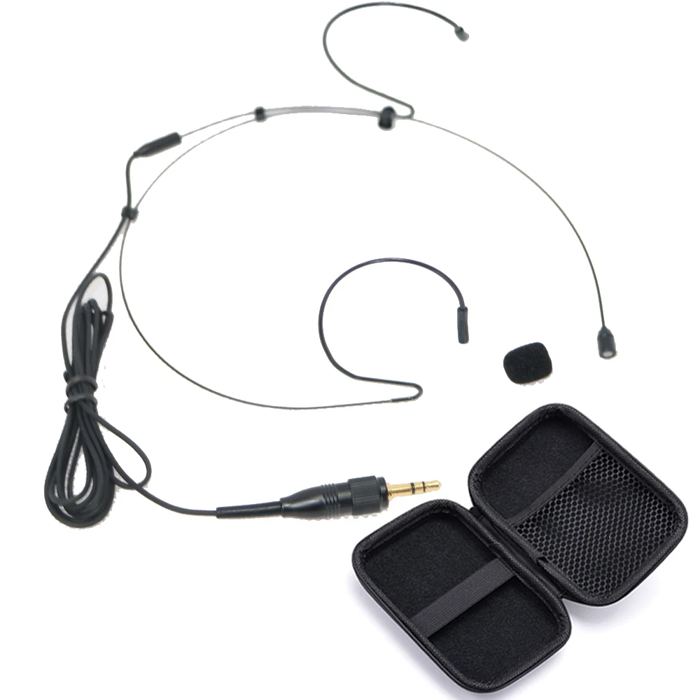 

Top Quality ECM88 Omnidirectional Headset Microphone For Sony UTX UWP Wirees Mini Transmitter Mic System 3.5mm Lock Zipper Box