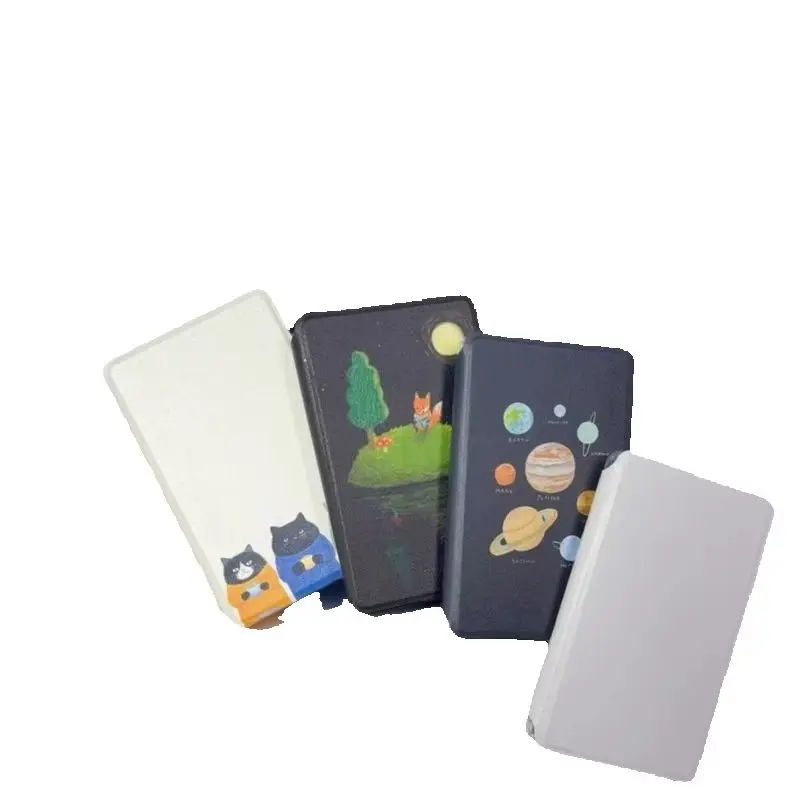 For XTEINK X3/X4 Ink Reader Transparent Flip Design Side-mounted Protective Black Lined Shell All-inclusive Anti-fall Shell