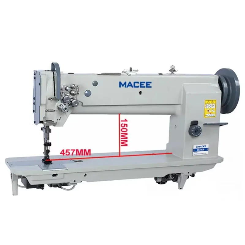 MACEE MC 6600/6620 18/25/30/40 Inches Long Arm Compound Feed Flat Bed Single/Double Needle Lockstitch Sewing Machine Heavy Motor