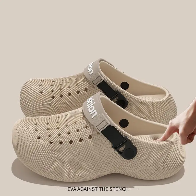 Herren Soft Cloud Plateau-Clogs mit dicker Sohle – Sommer 2026 Rutschfeste, wasserdichte Strand-Sandalen für Männer – Bequeme Fahrerschuhe – Detail 10