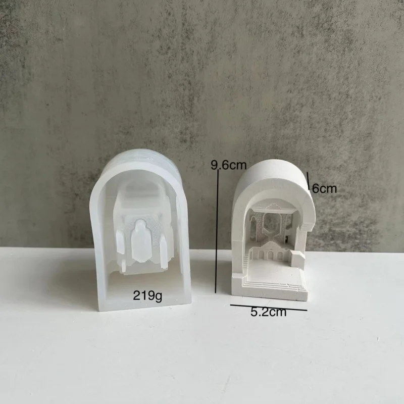 Castle Building Plaster Decoration Mold Nordic Castle Palace Expansion Aroma Candle Gypsum Mold