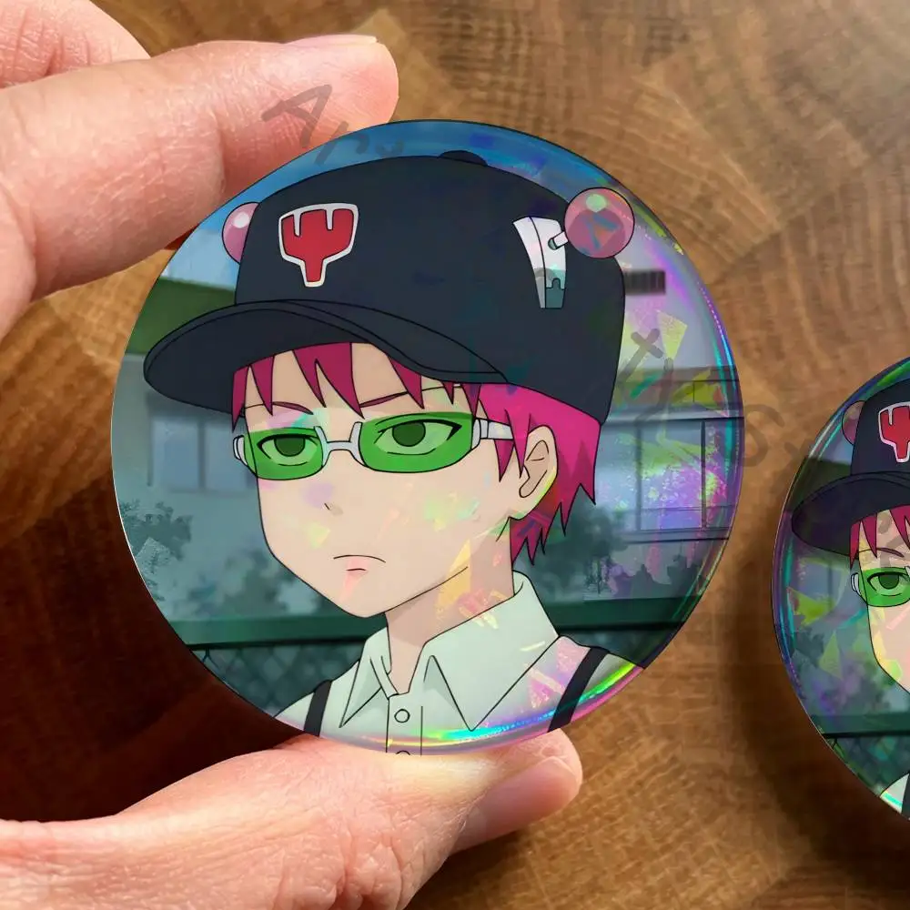 S-Saiki K D-Disastrous L-Life 22mm,32mm,42mm,58mm,75mm Round Badge Brooch Various Clothing Backpacks Jewelry Accessories Gift