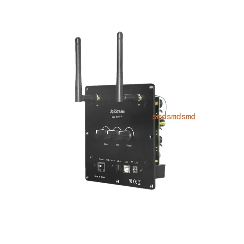 Up2Stream Plate Amp 2,1 Wi-Fi и Bluetooth 5,0 Многокомнатный аудио усилитель 50*2 Вт + 100 Вт с эквалайзером Spotify Airplay