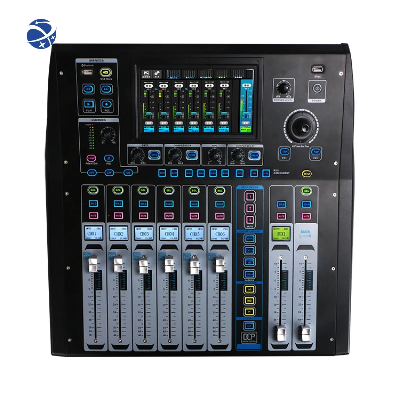 zhanpeng Professional 18-CH Digital sound mixing console Mixer stage equipment Hot Selling Digital Audio Mixer With Low Price