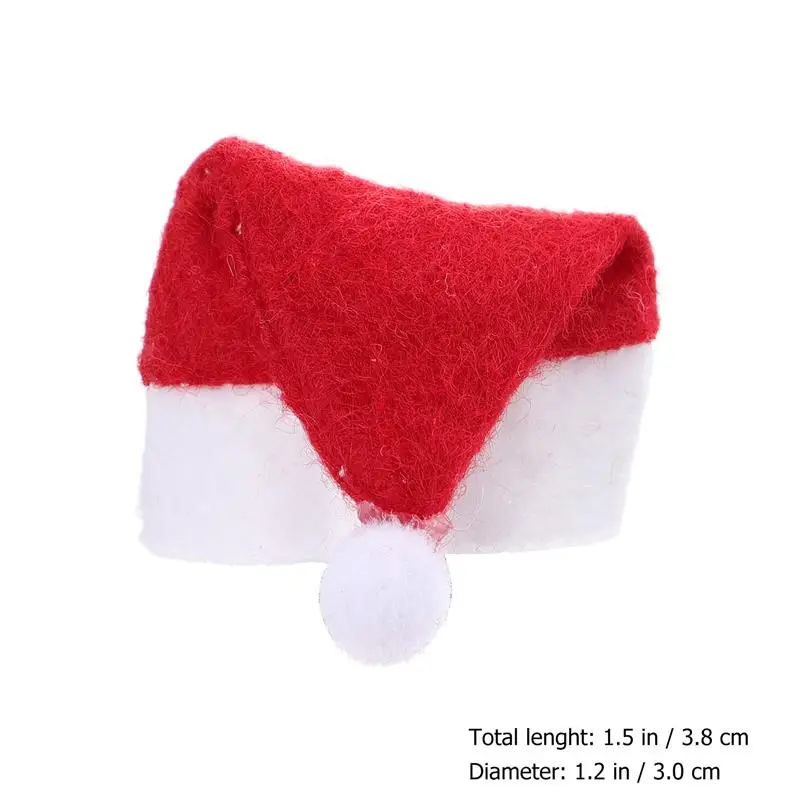 24 pezzi lecca-lecca cappello di Natale piccolo mini caramelle cappelli di Babbo Natale accessori per feste decorazioni natalizie 2023 lecca-lecca cappelli di Babbo Natale