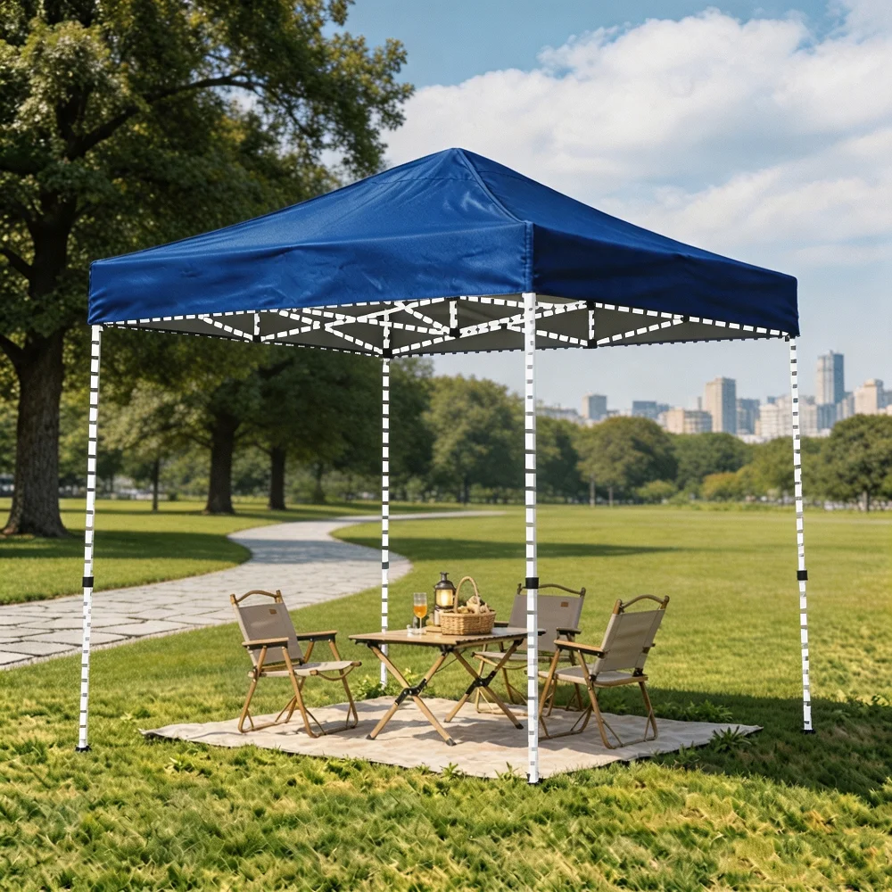 A Single Outdoor Hollow Klein Blue Canopy Cloth, Suitable for 10Ft*10Ft Four-Corner Tents, Provides Sunshade, Sun Protection, and Uv Protection