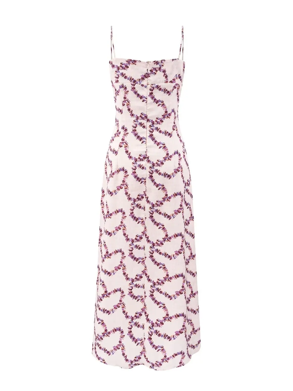 Low Cut Floral Sexy Strap Dress Vacation Style Long Skirt Women's Fashion Drawstring High Waist Polyester Summer Dress