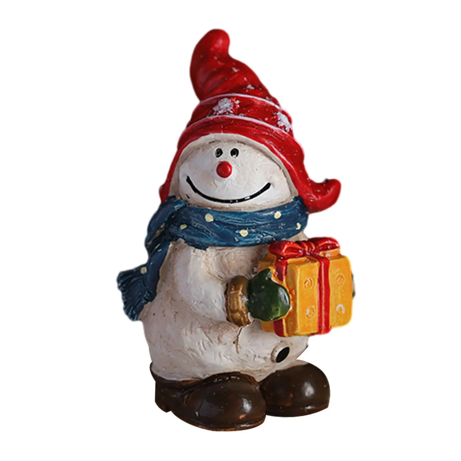 Handbemalte Harz-Figuren, Weihnachtsstatuen Sammlerstücke, Tisch-Weihnachtsskulpturen für Party-Feiertagsdekoration