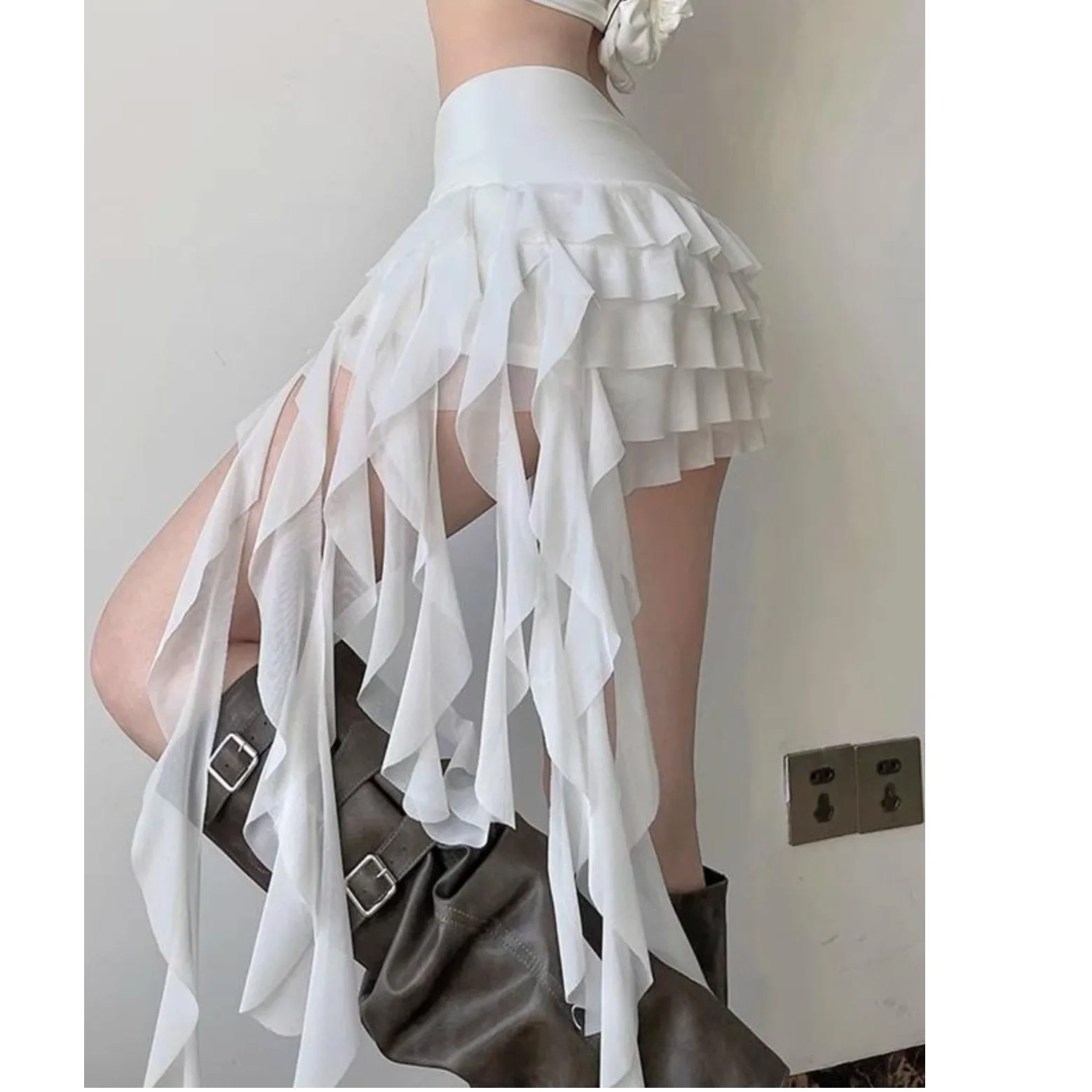 

Летняя асимметричная юбка средней длины Vaion Sle, женская дизайнерская юбка Jazz Me Cake ort, юбки для джазовых танцев