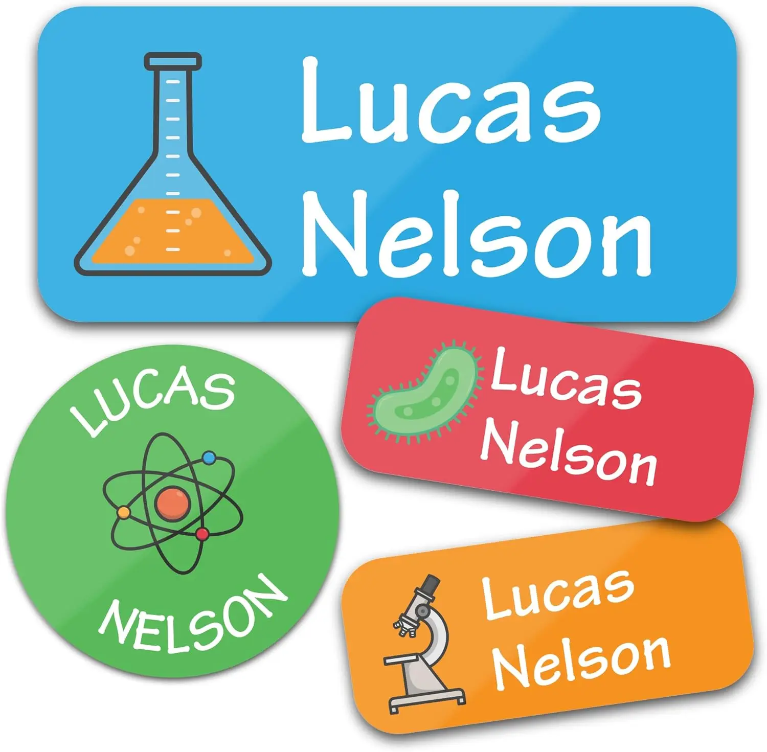 140 stuks gepersonaliseerde naamlabels waterdichte aangepaste stickers 8 stijlen voor kinderen fles lunchbox kleding rugzak