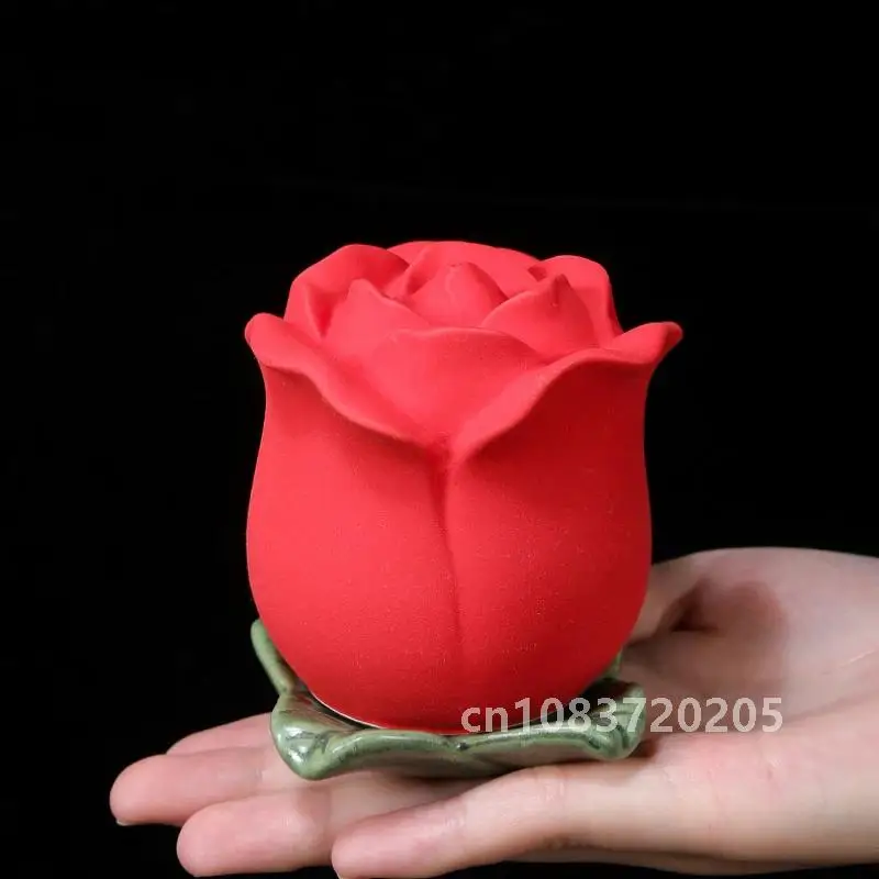 Ceramic Cremation Urns for Human Ashes Small Pet Urns Animal Rose Flower Memorial Funeral Container Cats Memorial Dog Deceased