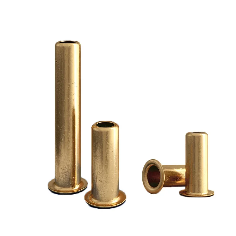 Tubular Rivets Copper Through Hole Rivet Grommets Circuit Board PCB Brass Rivets Button Hollow Copper Rivets M0.9~M2.3