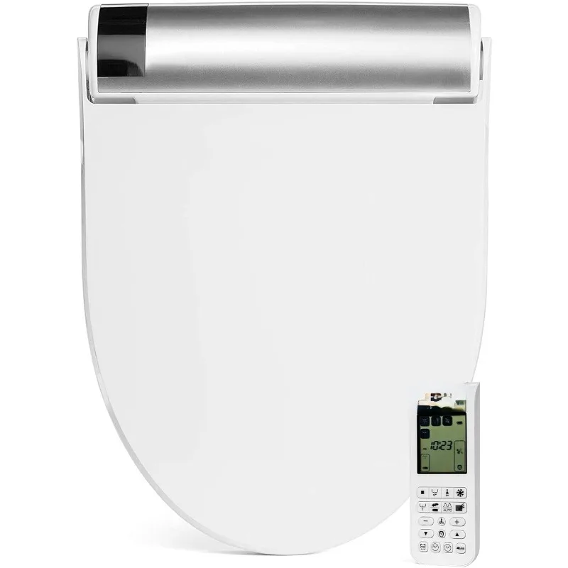 

Bliss BB2000 Elongated White Smart Toilet Seat, Premier Class, Unlimited Warm Water, Wash, Bidet Seat w /Remote Control