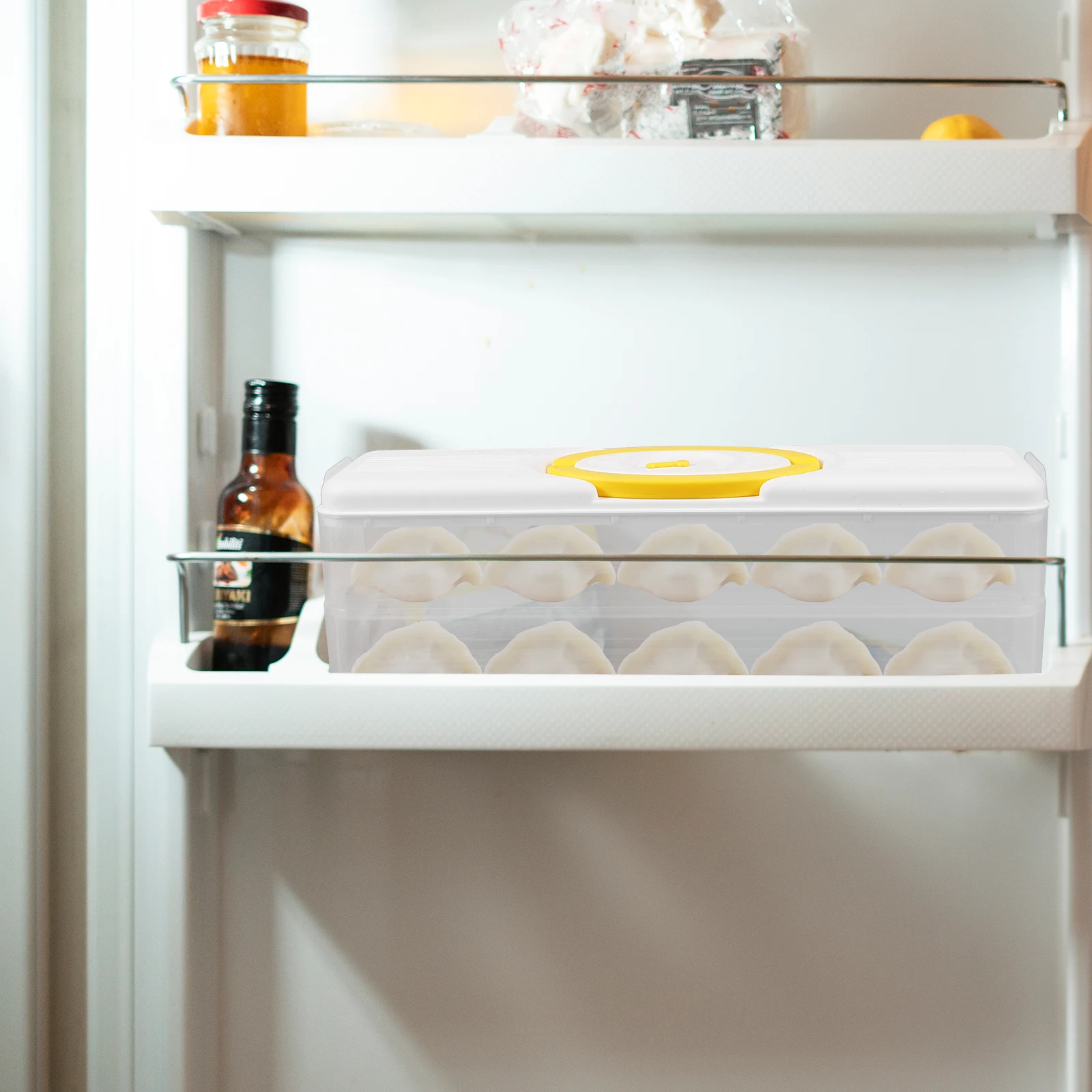 

Fridge Side Door Storage Bin Vegetable Container Fresh Box Refrigerator Organizer Food Storage Box Multi-Purpose Fruit Bin