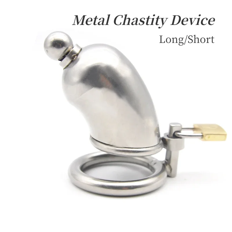 New Male Metal Chastity Device with Catheter Cock Cages Anti-Cheating Penis Lock Male Chastity Belt 성인용품 Gay Men Adults Male 18+