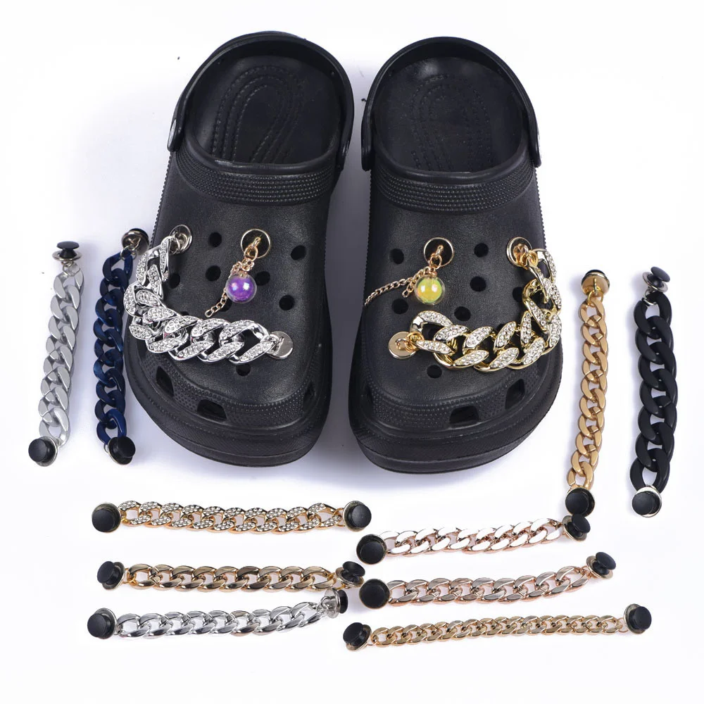 Bling Shoe Chains Metal Bling Shoe Charms Decorations Accessories for Girl Women Gifts image 2