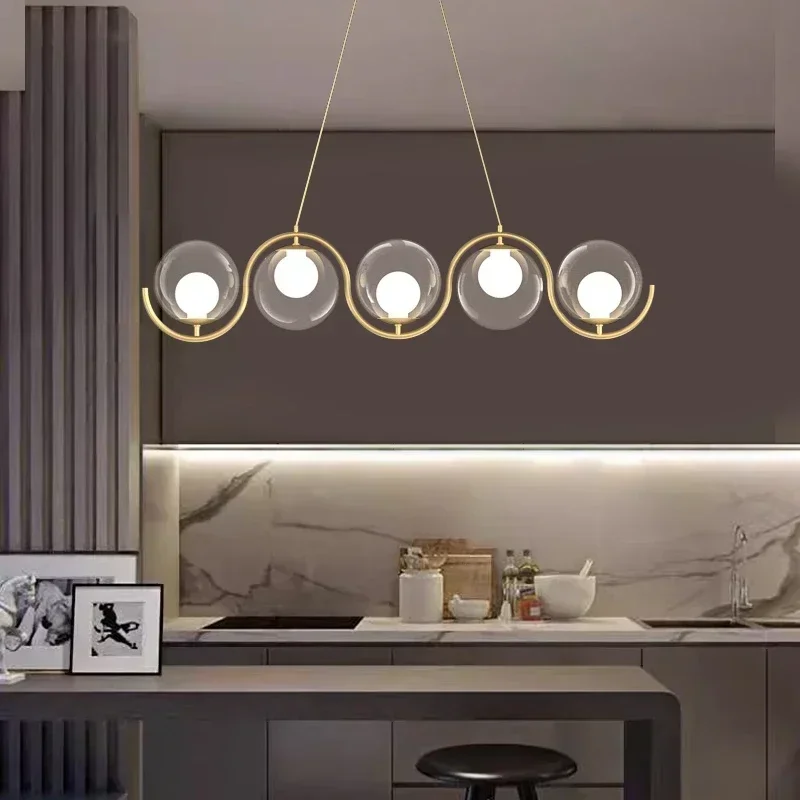 Modern Dining Room Lights Ceiling Hanging Lamp Chandeliers Pendant Lights for Kitchen Island Replaceable Light Bulb home decor