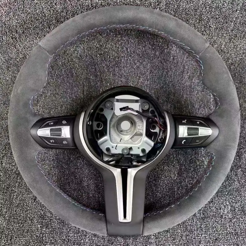 Hot Selling Suede M Sport Steering Wheel Suitable For BMW F10 F15 F20 F22 F21 F30 F31 F47 E80 E70 E90 E91 E92 M5 M3 X4 X3 X2 X1