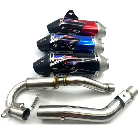Southeast Asia Off-Road Motorcycle Exhaust Pipe Modification Kit CRF150 CRF230 CRF250 Mid-To-Tail Section Stainless Steel Rus...