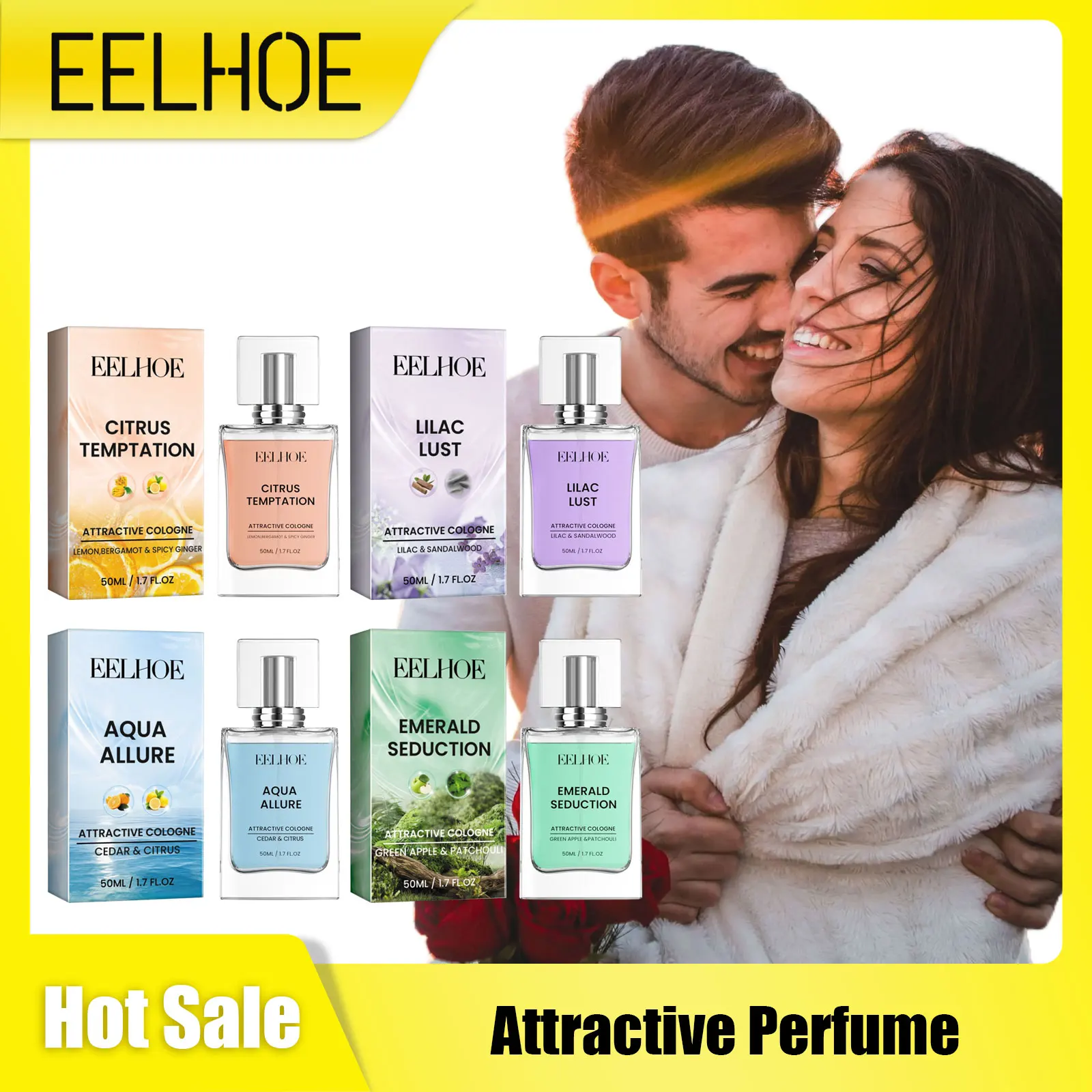 Men Attractive Perfume Floral Scent Refreshing Natural Fragrance Pheromone Dating Perfume Men Cologne Fragrances Glamour Perfume