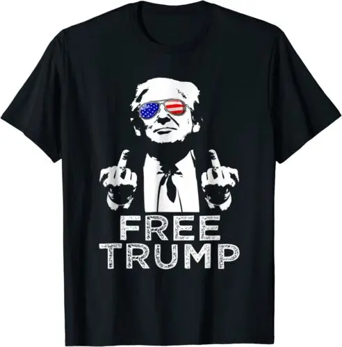 Camiseta para hombre y mujer, camisa Unisex de Donald Trump, Free Trump, 2024