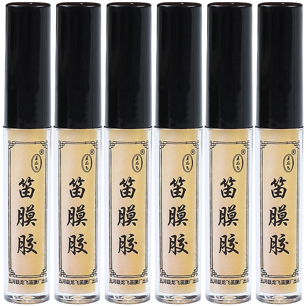 6 Bottles Dimo Glue Flute Liquid Membrane Bamboo Supplies Traditional Parts Accessories Instrument Dizi