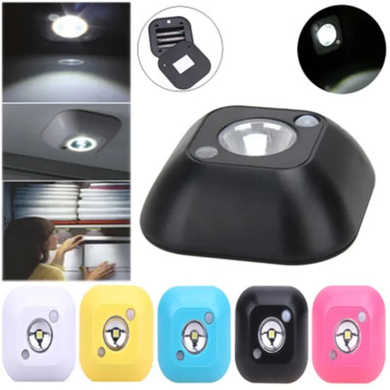 Wireless LED PIR Under Cabinet Light Night Light Motion Sensor Wall Lamp Battery Powered Magnet Closet Lamp For Bedroom Bedside