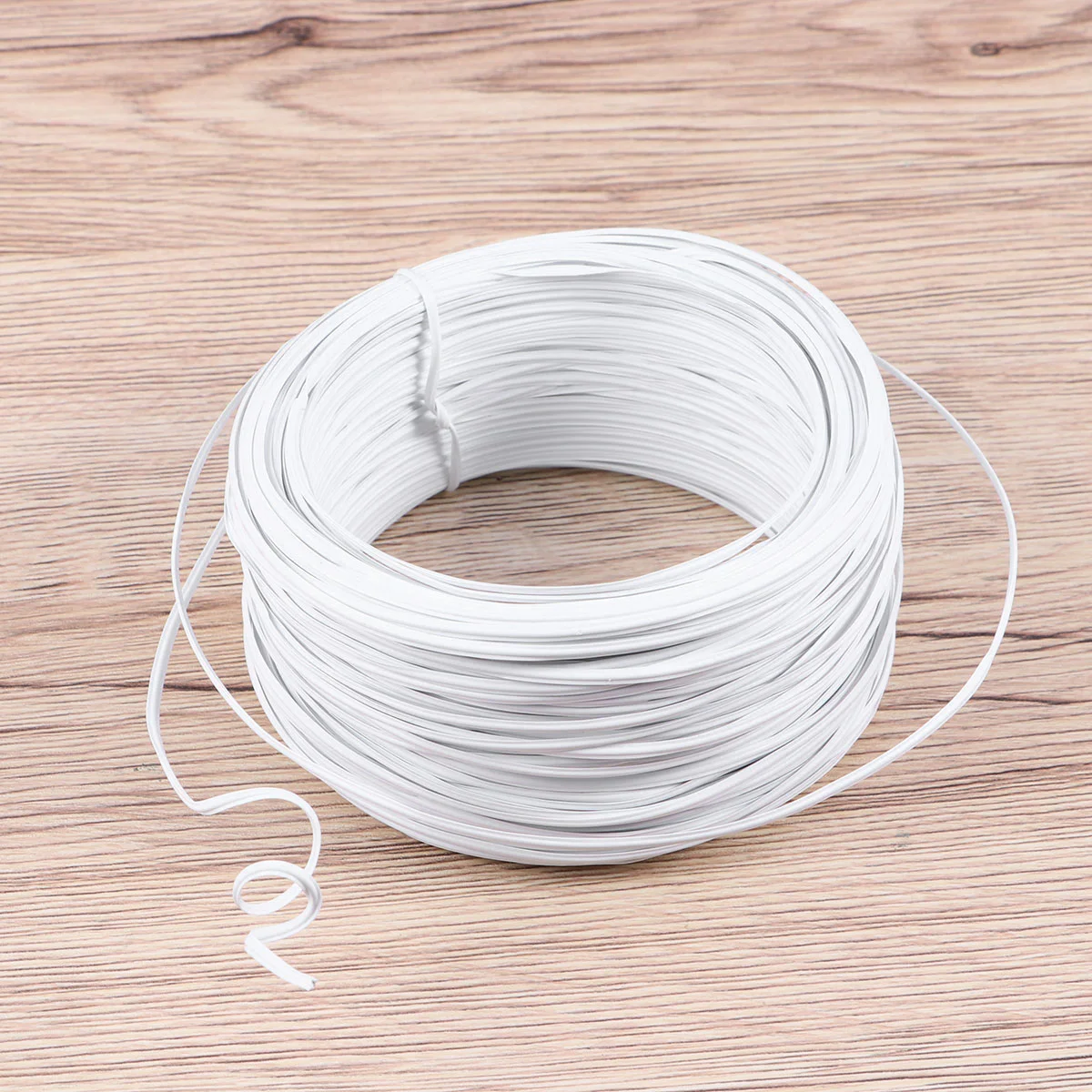 55 Meters PVC Glue Coated Wire Binding Garden Wire Binding Iron Wire (White) Gardening Iron Wire Binding Wire